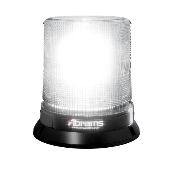 StarEye 7" Dome 12 LED Magnet/Permanent Mount Beacon - White